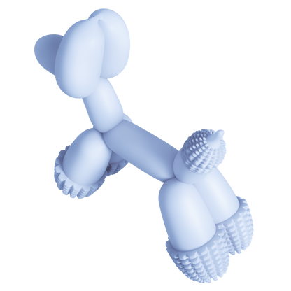 Balloon Dog Toy Blue